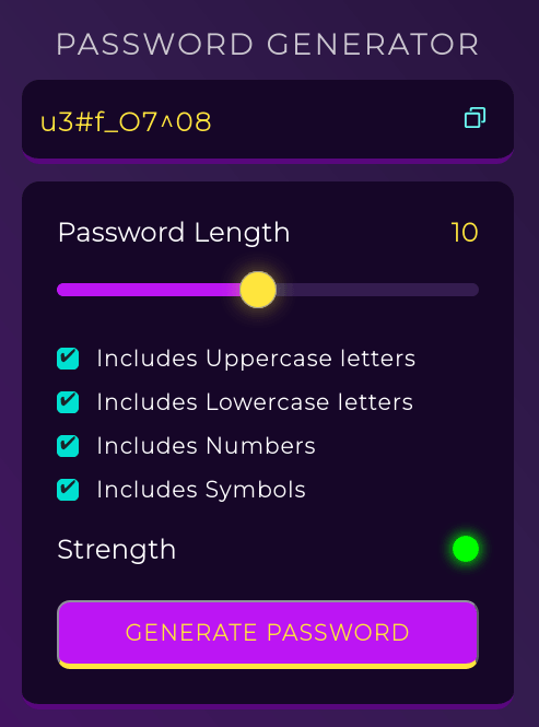 Password Generator